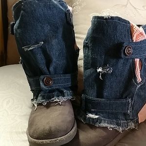 Denim and Chopper Boot Cover to Hug your boots